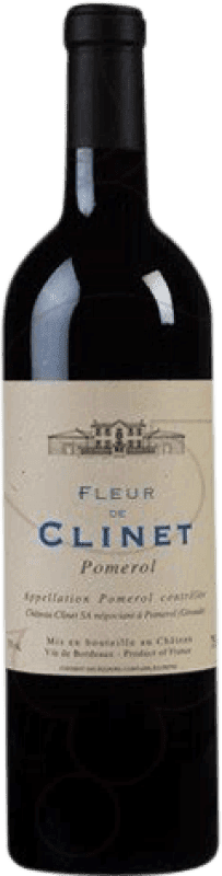 46,95 € Kostenloser Versand | Rotwein Château Clinet Fleur de Clinet Alterung A.O.C. Bordeaux Frankreich Merlot, Cabernet Franc Flasche 75 cl