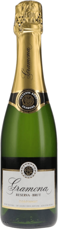 16,95 € Бесплатная доставка | Белое игристое Gramona брют Резерв D.O. Cava Каталония Испания Macabeo, Xarel·lo, Chardonnay, Parellada Половина бутылки 37 cl