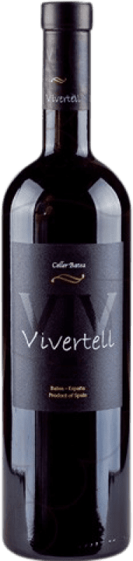 13,95 € Бесплатная доставка | Красное вино Celler de Batea Vivertell Crianza — Крианса D.O. Terra Alta Каталония Испания Tempranillo — Темпранильо, Syrah — Сира, Garnacha — Гренаш, Cabernet Sauvignon — Каберне Совиньон 75 cl