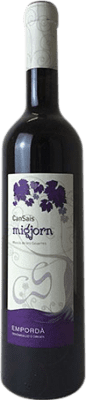 10,95 € Envío gratis | Vino tinto Can Sais Mitjorn Crianza D.O. Empordà Cataluña España Mazuelo, Cariñena Botella 75 cl