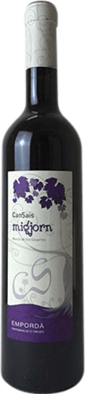 10,95 € Free Shipping | Red wine Can Sais Mitjorn Aged D.O. Empordà Catalonia Spain Mazuelo, Carignan Bottle 75 cl