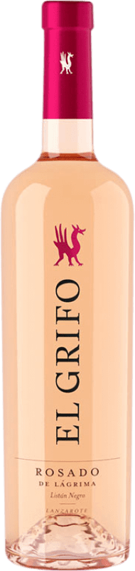 27,95 € Envio grátis | Vinho rosé El Grifo Lágrima Jovem D.O. Lanzarote Ilhas Canárias Espanha Listán Preto Garrafa 75 cl