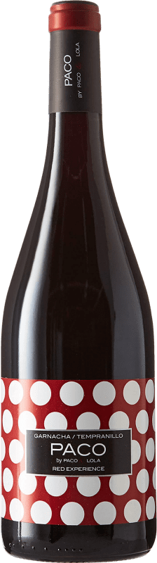 9,95 € Spedizione Gratuita | Vino Rosso Paco & Lola Paco by Paco Crianza — Invecchiato in Botte D.O. Navarra Navarra Spagna Tempranillo, Garnacha — Grenache 75 cl