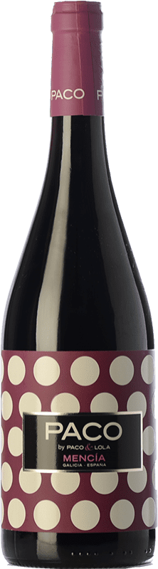 10,95 € Envio grátis | Vinho Tinto Paco & Lola Paco Crianza D.O. Valdeorras Galiza Espanha Mencía 75 cl