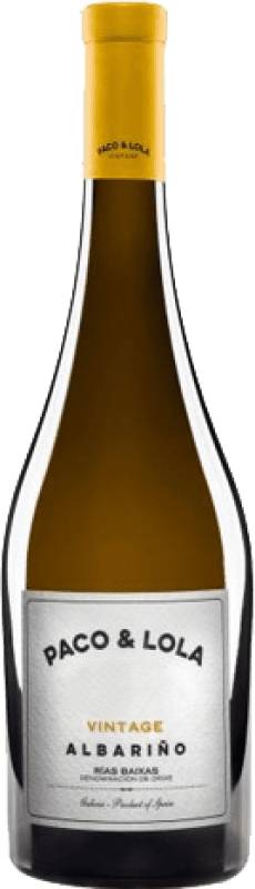 81,95 € Kostenloser Versand | Weißwein Paco & Lola Vintage Alterung D.O. Rías Baixas Galizien Spanien Albariño Magnum-Flasche 1,5 L