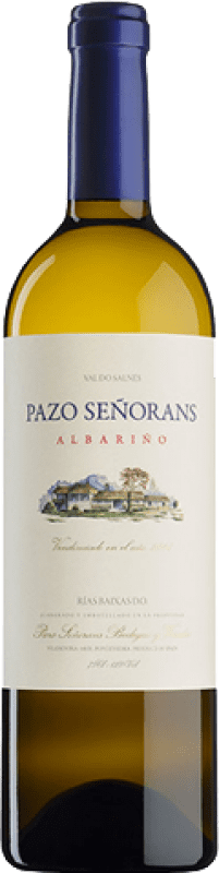 19,95 € Kostenloser Versand | Weißwein Pazo de Señorans Jung D.O. Rías Baixas Galizien Spanien Albariño Flasche 75 cl