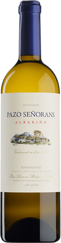 19,95 € Spedizione Gratuita | Vino Bianco Pazo de Señorans Giovane D.O. Rías Baixas Galizia Spagna Albariño 75 cl