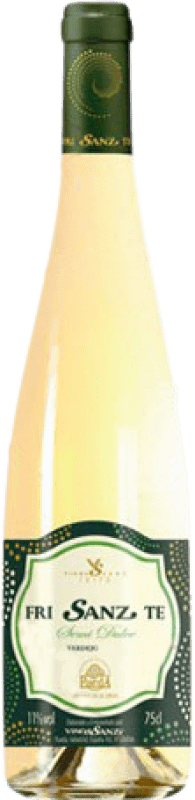 7,95 € Spedizione Gratuita | Vino bianco Vinos Sanz Fri Sanz Te Semisecco Semidolce Giovane D.O. Rueda Castilla y León Spagna Verdejo Bottiglia 75 cl