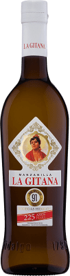 3,95 € Бесплатная доставка | Крепленое вино La Gitana D.O. Manzanilla-Sanlúcar de Barrameda Andalucía y Extremadura Испания Palomino Fino Половина бутылки 37 cl