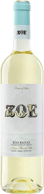 8,95 € 送料無料 | 白ワイン Santiago Ruiz Zoe 若い D.O. Rías Baixas ガリシア スペイン Godello, Loureiro, Treixadura, Albariño, Caíño White ボトル 75 cl