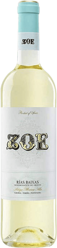 8,95 € Envoi gratuit | Vin Blanc Santiago Ruiz Zoe Jeune D.O. Rías Baixas Galice Espagne Godello, Loureiro, Treixadura, Albariño — Albarinho, Caíño Bouteille 75 cl