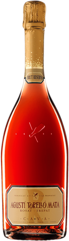 17,95 € Free Shipping | Rosé sparkling Agustí Torelló Rosat Brut Reserve D.O. Cava Catalonia Spain Trepat Bottle 75 cl