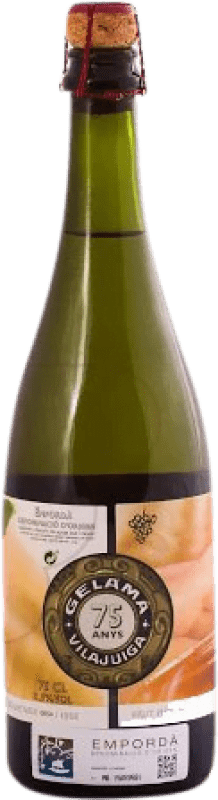 12,95 € Free Shipping | White Sparkling Wine Gelamà Brut Nature Young D.O. Empordà Catalonia Spain Macabeo Bottle 75 cl