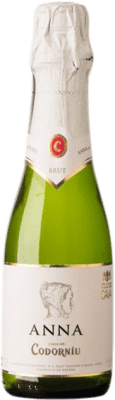 5,95 € 送料無料 | 白のスパークリングワイン Codorníu Anna Brut — ブリュット レセルバ D.O. Cava カタロニア スペイン Macabeo — マカベオ, Xarel·lo — チャレッロ, Chardonnay — シャルドネ, Parellada — パレリャーダ 小瓶 20 cl