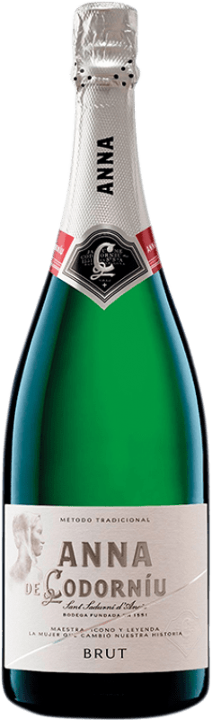 29,95 € Envoi gratuit | Vin Mousseux Blanc Codorníu Anna Brut Réserve D.O. Cava Catalogne Espagne Macabeo — Macabeu, Xarel·lo, Chardonnay, Parellada Bouteille Magnum 1,5 L