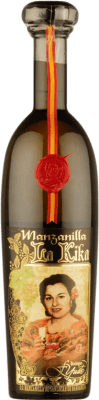43,95 € Envio grátis | Vinho Generoso Fortificado Yuste La Kika D.O. Manzanilla-Sanlúcar de Barrameda Andaluzia Espanha Palomino Fino Garrafa 75 cl