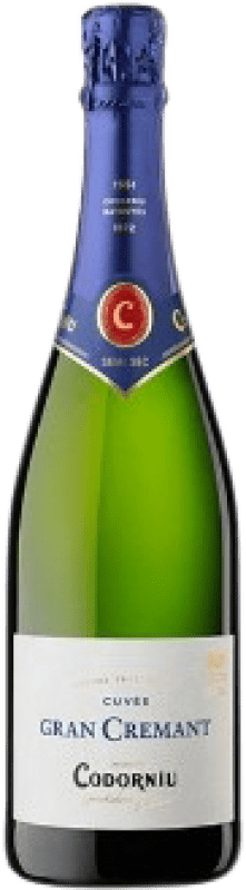 7,95 € 送料無料 | 白スパークリングワイン Codorníu Gran Cremant セミドライ セミスイート D.O. Cava カタロニア スペイン Macabeo, Xarel·lo, Parellada ボトル 75 cl