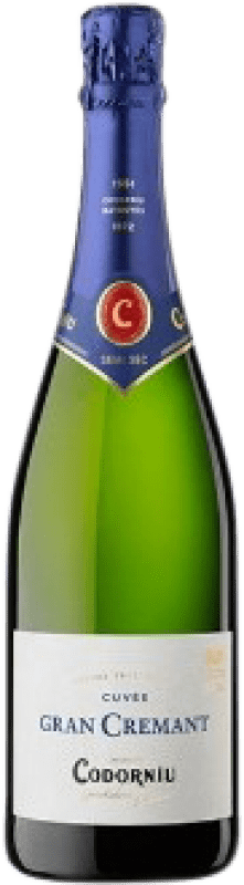 6,95 € Envio grátis | Espumante branco Codorníu Gran Cremant Semi-seco Semi-doce D.O. Cava Catalunha Espanha Macabeo, Xarel·lo, Parellada Garrafa 75 cl