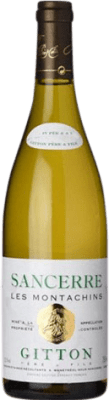 25,95 € Бесплатная доставка | Белое вино Gitton Les Montachins старения A.O.C. Sancerre Франция Sauvignon White бутылка 75 cl