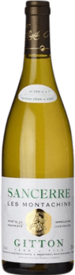 27,95 € Envío gratis | Vino blanco Domaine Gitton Les Montachins Crianza A.O.C. Sancerre Francia Sauvignon Blanca Botella 75 cl