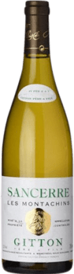 27,95 € Free Shipping | White wine Domaine Gitton Les Montachins Aged A.O.C. Sancerre France Sauvignon White Bottle 75 cl