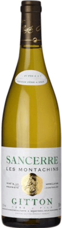 25,95 € Free Shipping | White wine Gitton Les Montachins Aged A.O.C. Sancerre France Sauvignon White Bottle 75 cl