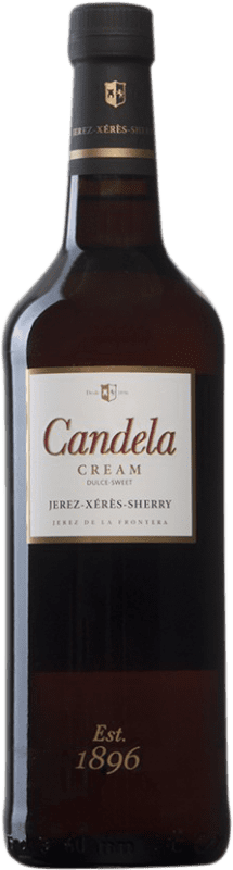 8,95 € Kostenloser Versand | Likörwein Lustau Candela Cream D.O. Jerez-Xérès-Sherry Andalusien Spanien Palomino Fino, Pedro Ximénez Flasche 75 cl