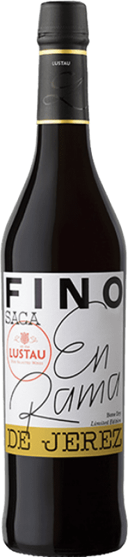 21,95 € Free Shipping | Fortified wine Lustau Fino 3 en Rama D.O. Jerez-Xérès-Sherry Andalusia Spain Palomino Fino Medium Bottle 50 cl