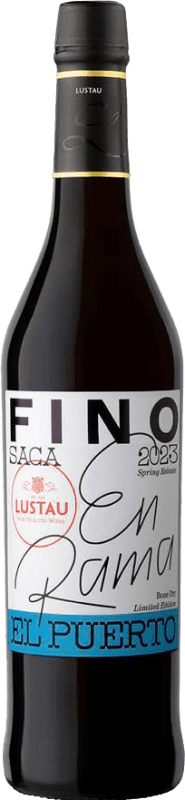 24,95 € Spedizione Gratuita | Vino fortificato Lustau Fino 3 en Rama Puerto de Santa María D.O. Jerez-Xérès-Sherry Andalusia Spagna Palomino Fino Bottiglia Medium 50 cl