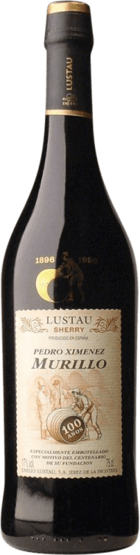 29,95 € Бесплатная доставка | Крепленое вино Lustau PX Murillo D.O. Jerez-Xérès-Sherry Андалусия Испания Pedro Ximénez бутылка Medium 50 cl