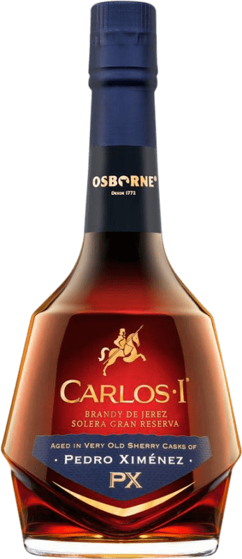 53,95 € Free Shipping | Brandy Osborne Carlos I Spain Pedro Ximénez Bottle 70 cl