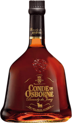 33,95 € Envio grátis | Brandy Conhaque Osborne Conde Osborne Cristal Espanha Garrafa 70 cl