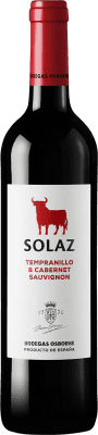 4,95 € Envoi gratuit | Vin Rouge Osborne Solaz I.G.P. Vino de la Tierra de Castilla Castilla la Mancha y Madrid Espagne Tempranillo, Cabernet Sauvignon 75 cl