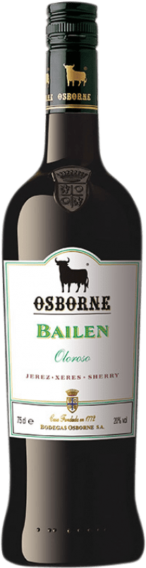 13,95 € Kostenloser Versand | Verstärkter Wein Osborne Bailen Dry Oloroso D.O. Jerez-Xérès-Sherry Andalucía y Extremadura Spanien Palomino Fino Flasche 75 cl