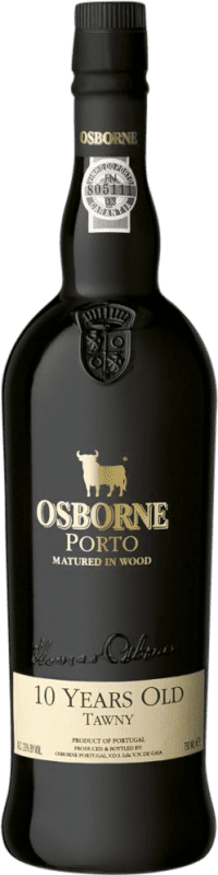 28,95 € 免费送货 | 强化酒 Osborne I.G. Porto 波尔图 葡萄牙 Tempranillo, Touriga Franca, Touriga Nacional, Tinta Amarela, Tinta Cão, Tinta Barroca 10 岁 瓶子 75 cl