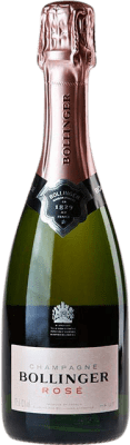 34,95 € Envio grátis | Espumante Rosé Bollinger Brut — Bruto Rosé Grande Reserva A.O.C. Champagne França Pinot Noir, Chardonnay, Pinot Meunier Meia Garrafa 37 cl
