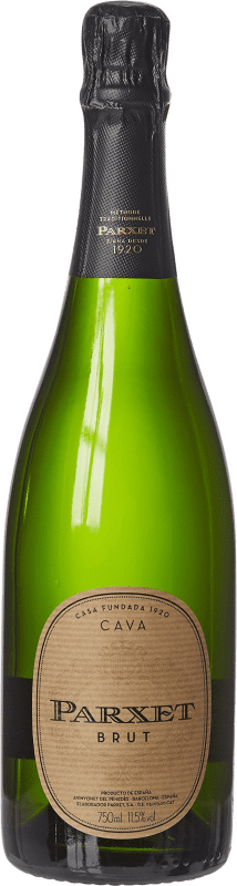 14,95 € 免费送货 | 白起泡酒 Parxet Grappa 香槟 预订 D.O. Cava 加泰罗尼亚 西班牙 Macabeo, Parellada, Pansa Blanca 瓶子 75 cl
