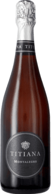 32,95 € Бесплатная доставка | Белое игристое Parxet Titiana Montalegre Природа Брута Резерв D.O. Cava Каталония Испания Pinot Black, Chardonnay бутылка 75 cl