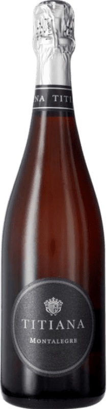 21,95 € Free Shipping | White Sparkling Wine Parxet Titiana Montalegre Brut Nature Reserve — Aged D.O. Cava Catalonia Spain Pinot Noir, Chardonnay Bottle 75 cl