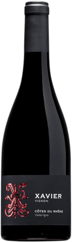 15,95 € Бесплатная доставка | Красное вино Xavier Vignon Vieilles Vignes A.O.C. Côtes du Rhône Рона Франция Syrah, Grenache, Mourvèdre бутылка 75 cl