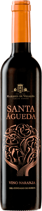 19,95 € Kostenloser Versand | Verstärkter Wein Marqués de Villalúa Ermita Santa Águeda Vino Naranja D.O. Condado de Huelva Andalusien Spanien Listán Weiß, Zalema Medium Flasche 50 cl