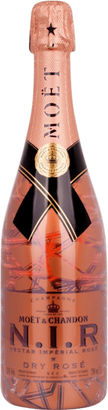 99,95 € Free Shipping | Rosé sparkling Moët & Chandon N.I.R Brut Grand Reserve A.O.C. Champagne France Pinot Black, Chardonnay, Pinot Meunier Bottle 75 cl