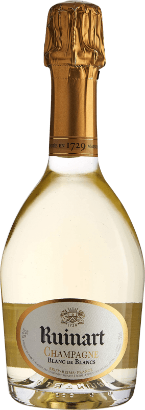 71,95 € Envío gratis | Espumoso Blanco Ruinart Brut Blanc de Blancs Gran Reserva A.O.C. Champagne Francia Chardonnay Media Botella 37 cl