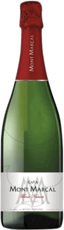 10,95 € 免费送货 | 白起泡酒 Mont Marçal Brut Nature D.O. Cava 加泰罗尼亚 西班牙 Macabeo, Xarel·lo, Chardonnay, Parellada 瓶子 75 cl