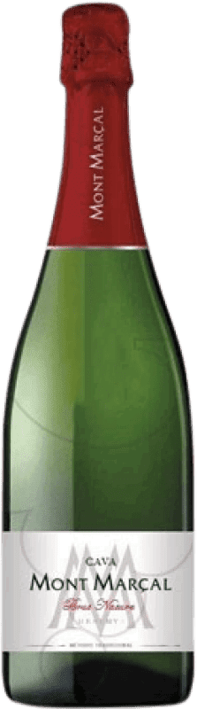 10,95 € Free Shipping | White sparkling Mont Marçal Brut Nature D.O. Cava Catalonia Spain Macabeo, Xarel·lo, Chardonnay, Parellada Bottle 75 cl