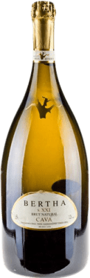 61,95 € Envio grátis | Espumante branco Bertha S.XXI Brut Nature Grande Reserva D.O. Cava Catalunha Espanha Macabeo, Xarel·lo, Chardonnay, Parellada Garrafa Magnum 1,5 L