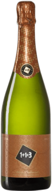 13,95 € Бесплатная доставка | Белое игристое вино U Més U 1 + 1 Igual a 3 Brut — брют молодое D.O. Cava Каталония Испания Macabeo — Макабео, Xarel·lo — Шарелло, Parellada — Парельяда Бутылка 75 cl