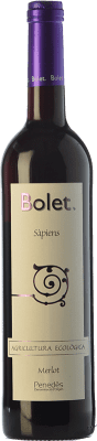 10,95 € Бесплатная доставка | Красное вино Bolet Sàpiens Ecológico Резерв D.O. Penedès Каталония Испания Merlot бутылка 75 cl