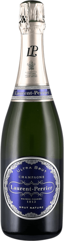 97,95 € Envio grátis | Espumante branco Laurent Perrier Ultra Brut Grande Reserva A.O.C. Champagne França Pinot Preto, Chardonnay Garrafa 75 cl