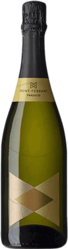 13,95 € 免费送货 | 白起泡酒 Mont-Ferrant 香槟 年轻的 D.O. Cava 加泰罗尼亚 西班牙 Macabeo, Xarel·lo, Parellada 瓶子 75 cl